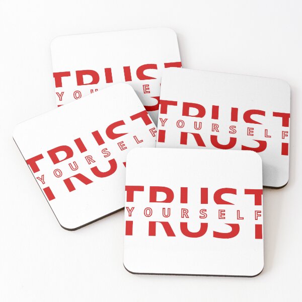 Item preview, Trust Yourself Sliced Red Typography Streetwear designed and sold by Longsilp.