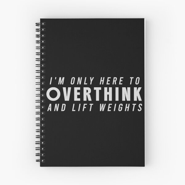 Item preview, Funny Gym Sarcastic Overthink and Lift Weights T-Shirt designed and sold by Redvibeco.