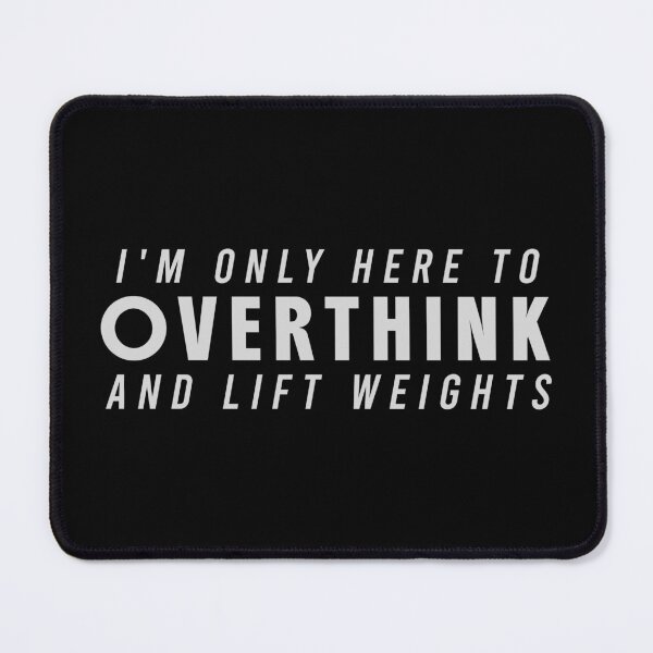 Item preview, Funny Gym Sarcastic Overthink and Lift Weights T-Shirt designed and sold by Redvibeco.
