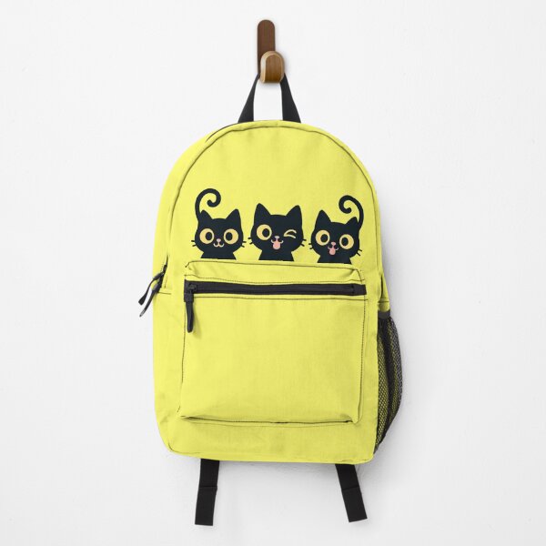 Item preview, Three Cute Black Cats Peeking Kawaii designed and sold by NovaCraft.