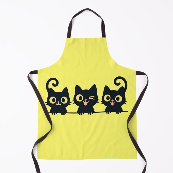 Item preview, Three Cute Black Cats Peeking Kawaii designed and sold by NovaCraft.