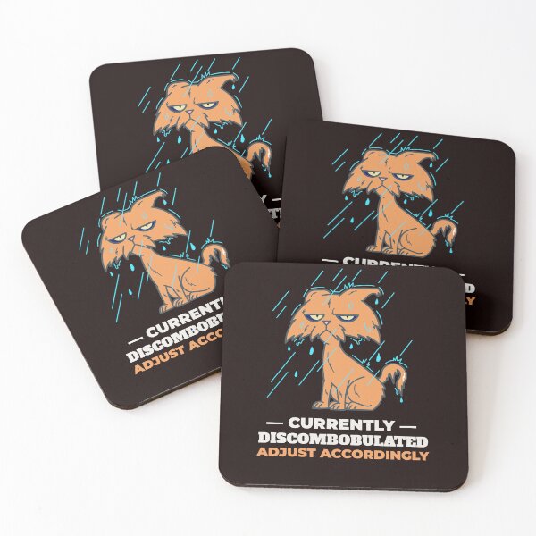 Item preview, CURRENTLY DISCOMBOBULATED | DISCOMBOBULATOR HUMOR SERIES — CAT EDITION designed and sold by WitLounge.