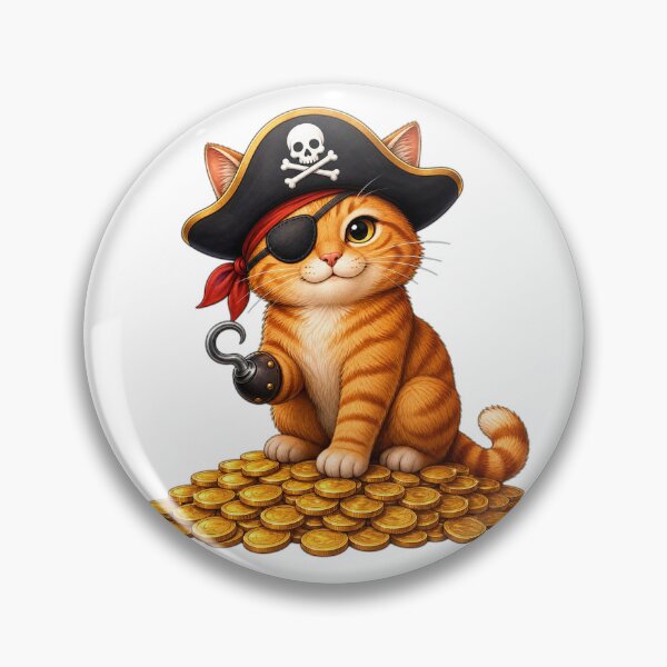 Item preview, Captain Ginger Paws - Treasure Hunter designed and sold by Ahmed Nedji.