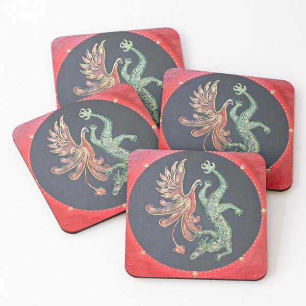 Item preview, Dragon and Phoenix designed and sold by ArtByGabriele1.