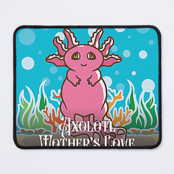 Item preview, Axolotl Mothers Love Watercolor Card designed and sold by weirdcountry.