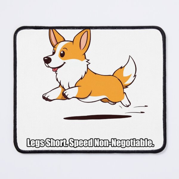 Item preview, Corgi Sticker - Legs Short Speed Non-Negotiable - Funny Corgi Gift designed and sold by pawdrops.
