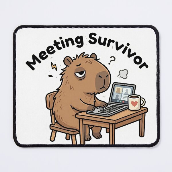 Item preview, Meeting Survivor Capybara Sticker designed and sold by mimouna00.