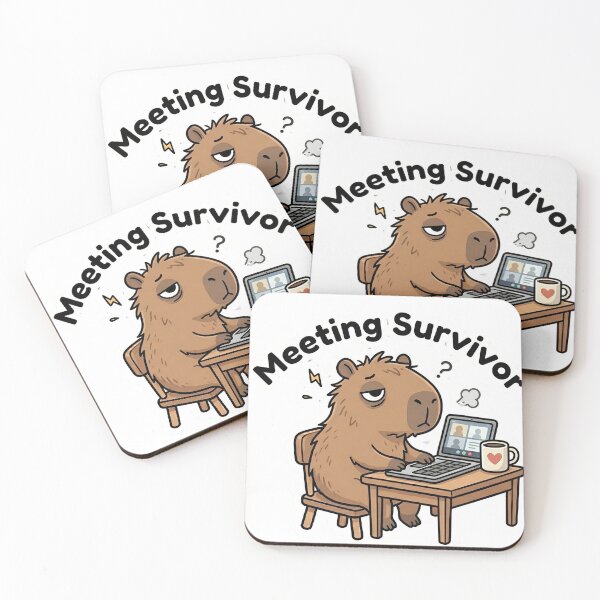 Item preview, Meeting Survivor Capybara Sticker designed and sold by mimouna00.