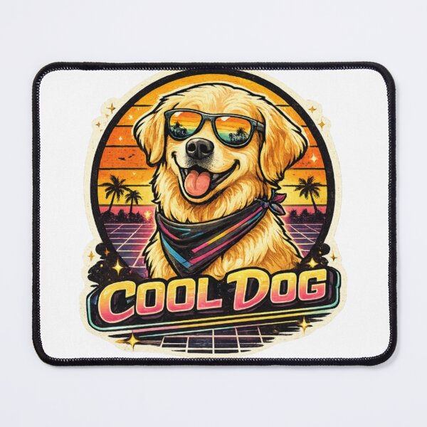 Item preview, Cool Dog Retro Sunset Vintage Dog Lover Shirt designed and sold by Bismillah-Najah.