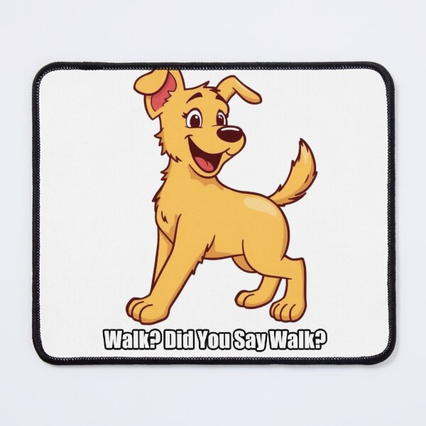 Item preview, Golden Retriever Sticker - Walk Did You Say Walk - Funny Golden Gift designed and sold by pawdrops.