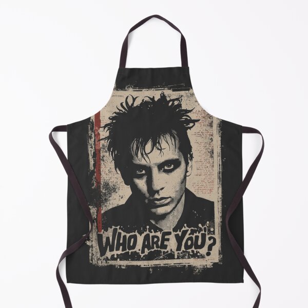 Item preview, Who Are You Retro Goth Rock Portrait Grunge Design designed and sold by ERODED SELF.