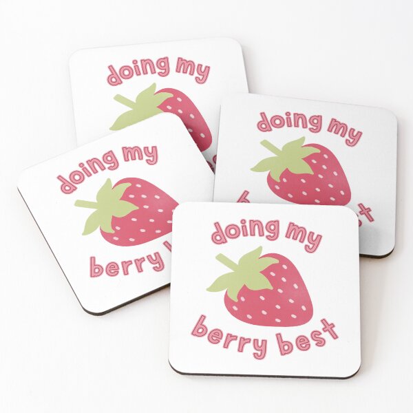 Item preview, Doing My Berry Best Cute Funny Red Strawberry designed and sold by winterpumpkin.