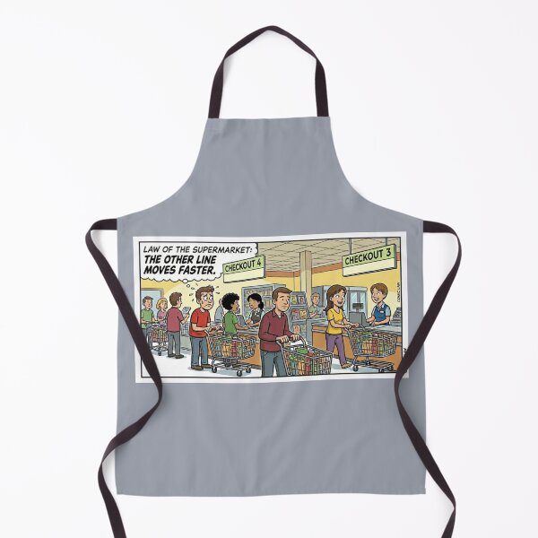 Item preview, The Other Line Moves Faster Supermarket Comic designed and sold by radiogalaxy.
