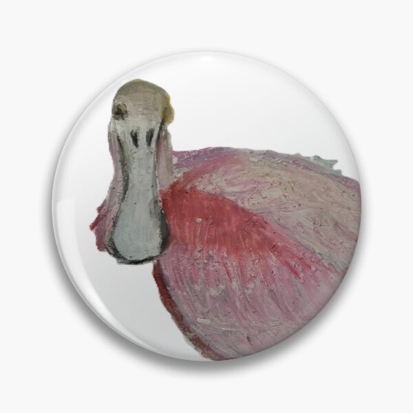 Item preview, Roseate Spoonbill with blue water lilies designed and sold by woodland-towers.