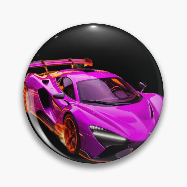 Item preview, Hyper-Real Neon Pink Sports Car Art Print | Futuristic Racing Supercar Decor designed and sold by Grandeur Aesthetics.