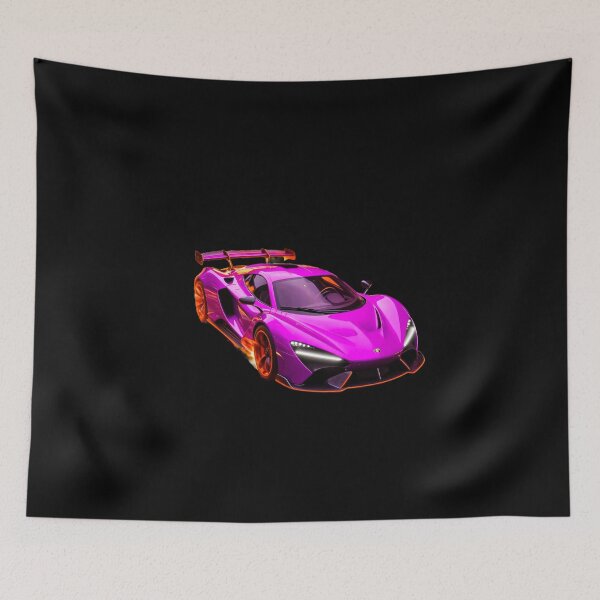 Item preview, Hyper-Real Neon Pink Sports Car Art Print | Futuristic Racing Supercar Decor designed and sold by Grandeur Aesthetics.