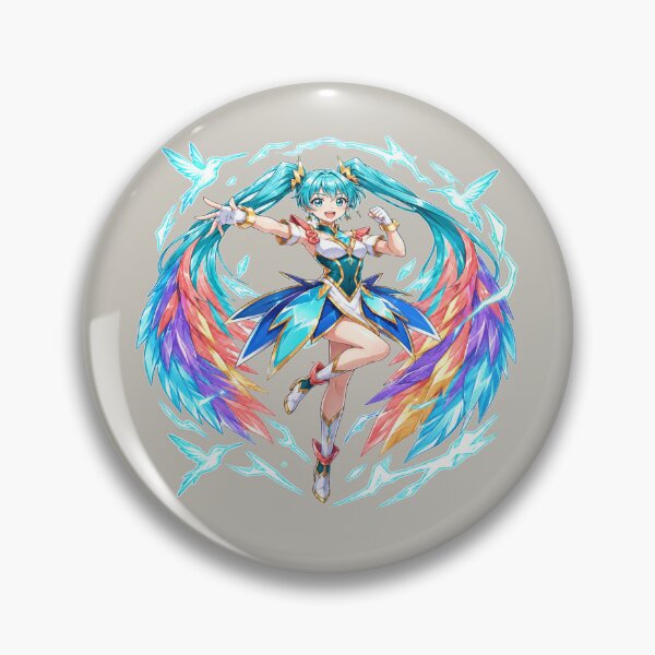 Item preview, Thunder Hummingbird Herald Sky Precure Inspired Anime Heroine designed and sold by POD DYNASTY | Original Print On Demand T-Shirt Graphics.
