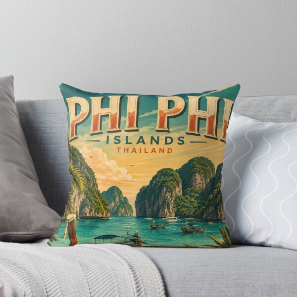 Item preview, Phi Phi Islands Thailand Vintage Travel Poster | Spirit of Siam designed and sold by Spirit of Siam.