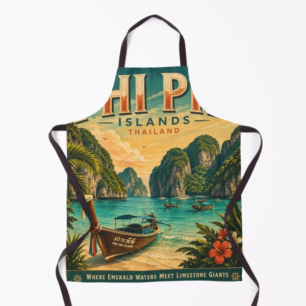 Item preview, Phi Phi Islands Thailand Vintage Travel Poster | Spirit of Siam designed and sold by Spirit of Siam.