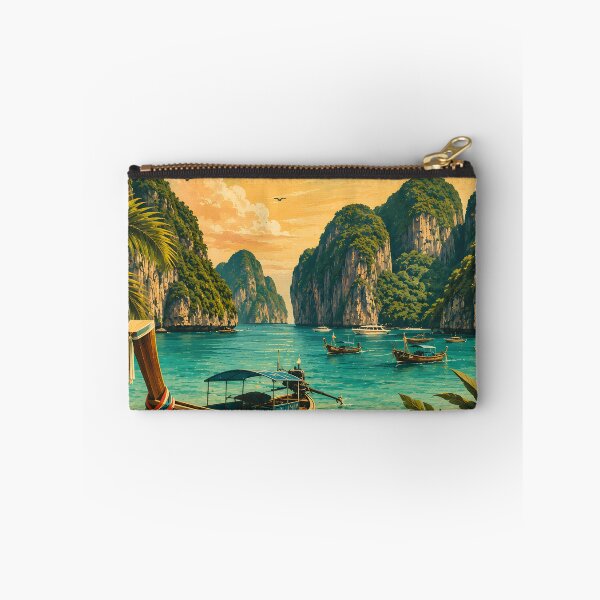 Artikelvorschau, Vintage-Reiseposter der Phi Phi Inseln, Thailand | Spirit of Siam entworfen und verkauft von Spirit of Siam.