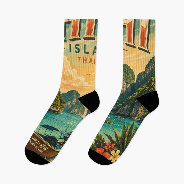 Item preview, Phi Phi Islands Thailand Vintage Travel Poster | Spirit of Siam designed and sold by Spirit of Siam.