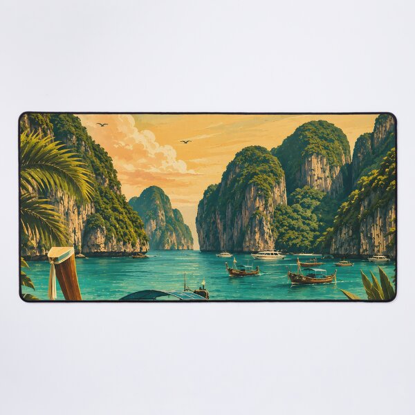 Item preview, Phi Phi Islands Thailand Vintage Travel Poster | Spirit of Siam designed and sold by Spirit of Siam.