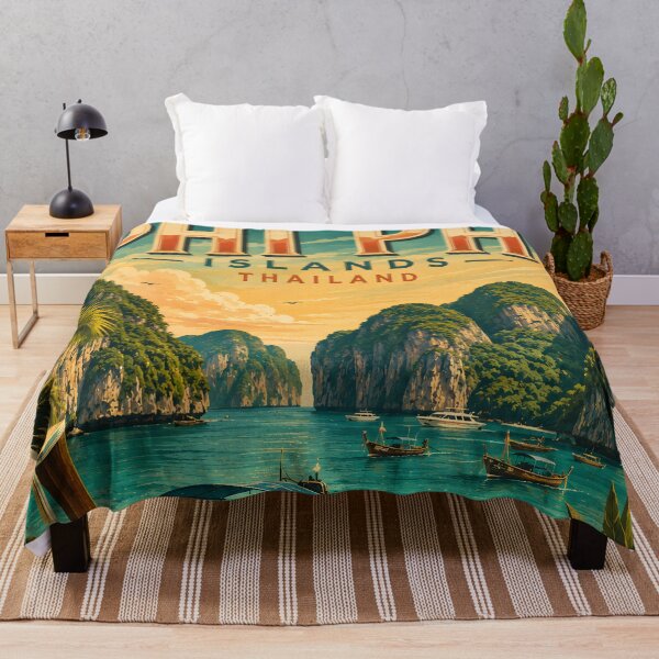 Item preview, Phi Phi Islands Thailand Vintage Travel Poster | Spirit of Siam designed and sold by Spirit of Siam.