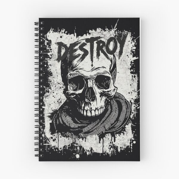Item preview, Destroy Vintage Punk Rock Skull Grunge Poster Art designed and sold by ERODED SELF.
