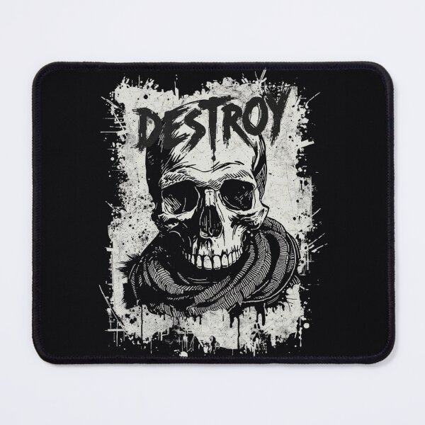 Item preview, Destroy Vintage Punk Rock Skull Grunge Poster Art designed and sold by ERODED SELF.