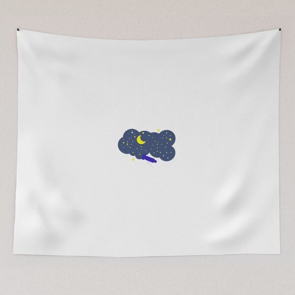 Item preview, Stargazing with Telescope Night Sky Illustration designed and sold by DailyDoodlesBySumbul.