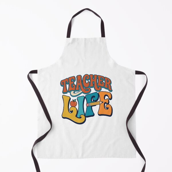 Item preview, Teacher Life Retro Typography. designed and sold by MyHappyArtShop.