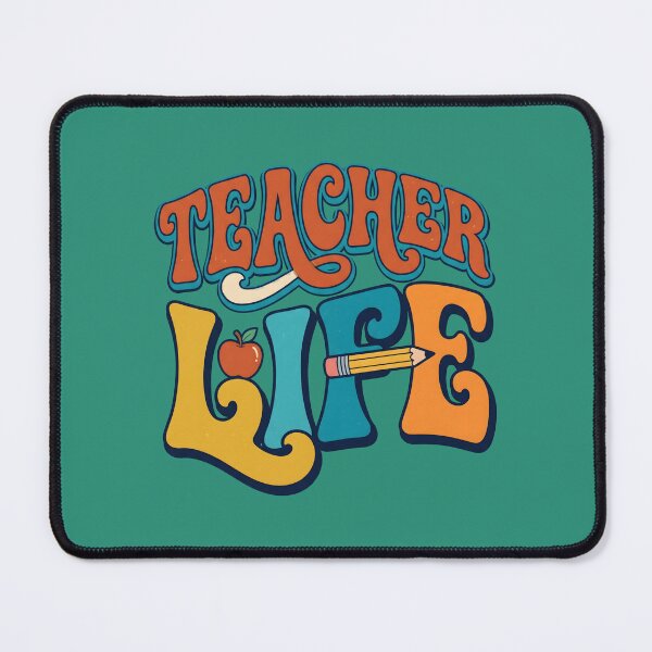 Item preview, Teacher Life Retro Typography. designed and sold by MyHappyArtShop.