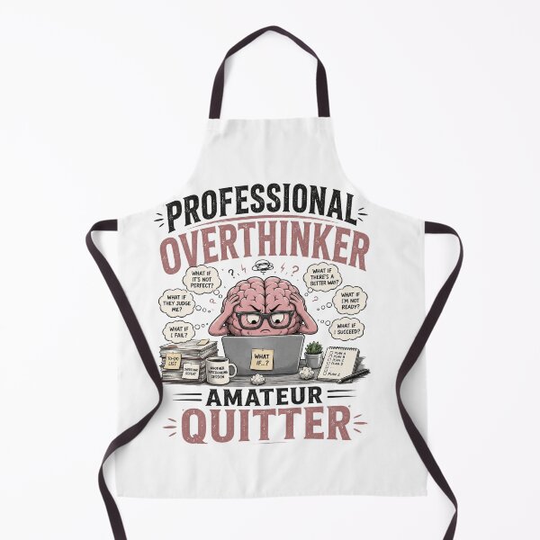 Item preview, Professional Overthinker Amateur Quitter Funny Overthinking Humor Design designed and sold by Sevastian  Ortega.