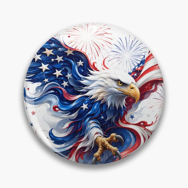 Item preview, Home of the Brave – American Eagle Flag Patriotic Art designed and sold by LoneStarArtworks.