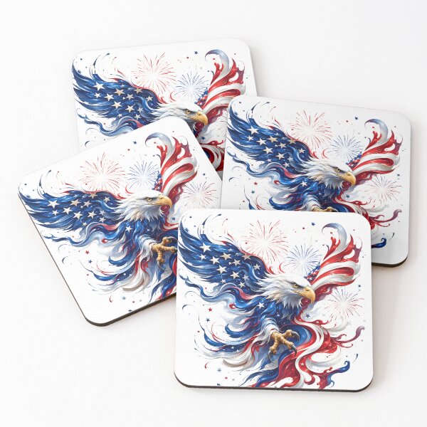 Item preview, Home of the Brave – American Eagle Flag Patriotic Art designed and sold by LoneStarArtworks.