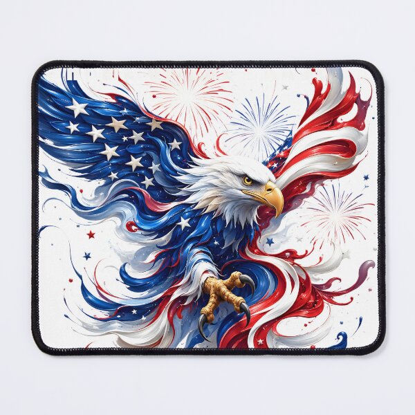 Item preview, Home of the Brave – American Eagle Flag Patriotic Art designed and sold by LoneStarArtworks.