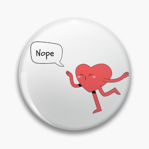 Item preview, nope, heart designed and sold by Ali107.