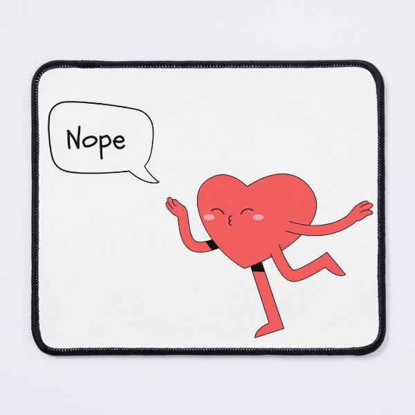 Item preview, nope, heart designed and sold by Ali107.