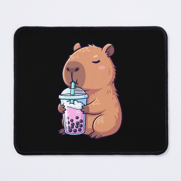Item preview, Kawaii Capybara Drinking Boba Tea Cute Anime Bubble Tea Lover designed and sold by MysticMirth.