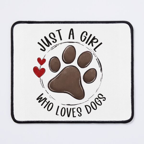 Item preview, Just A Girl Who Loves Dogs | Cute Dog Lover Paw Print Design designed and sold by VividMorphk.