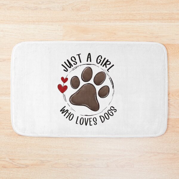 Item preview, Just A Girl Who Loves Dogs | Cute Dog Lover Paw Print Design designed and sold by VividMorphk.