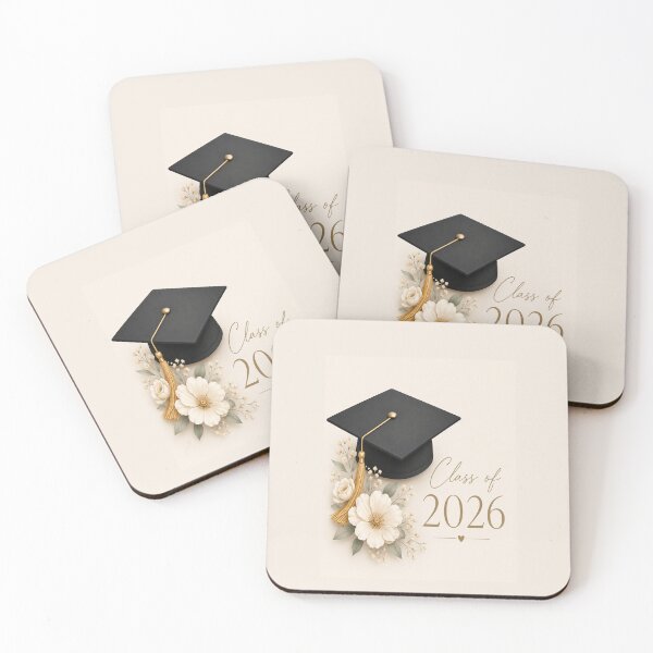 Item preview, Elegant Graduation Cap with Soft Floral Design – Class of 2026 designed and sold by Roya10.