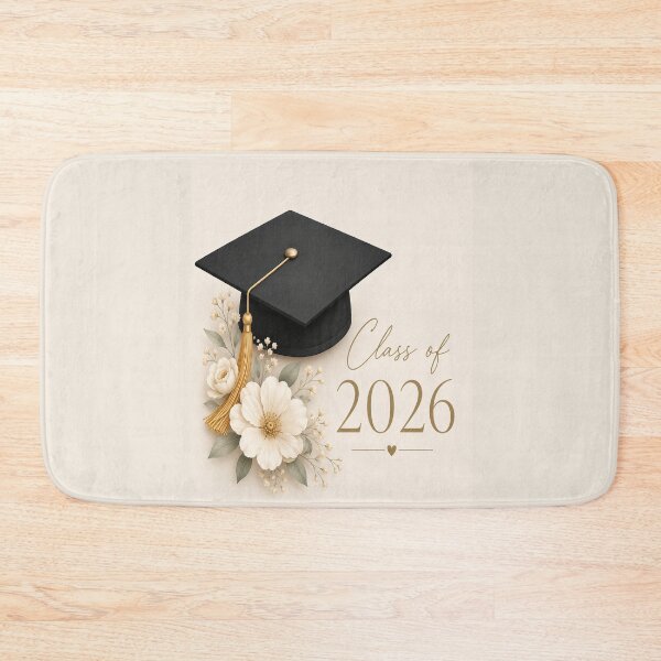 Item preview, Elegant Graduation Cap with Soft Floral Design – Class of 2026 designed and sold by Roya10.