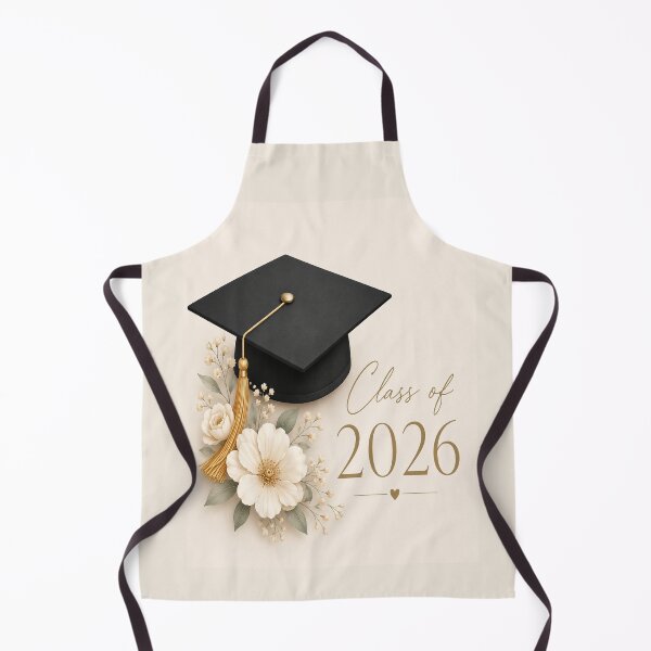 Item preview, Elegant Graduation Cap with Soft Floral Design – Class of 2026 designed and sold by Roya10.