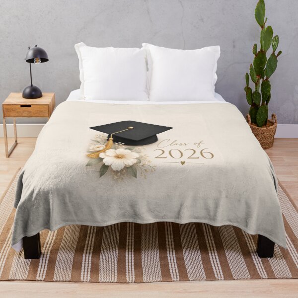 Item preview, Elegant Graduation Cap with Soft Floral Design – Class of 2026 designed and sold by Roya10.