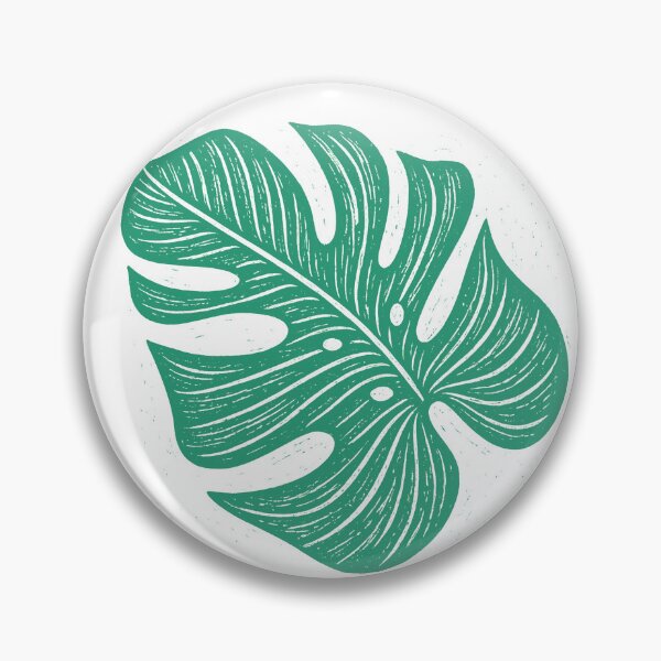 Item preview, Monstera Leaf Illustration | Tropical Botanical Linocut Art designed and sold by MikkamioDesign.