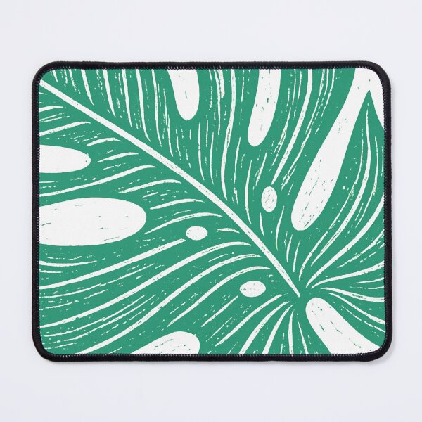 Item preview, Monstera Leaf Illustration | Tropical Botanical Linocut Art designed and sold by MikkamioDesign.