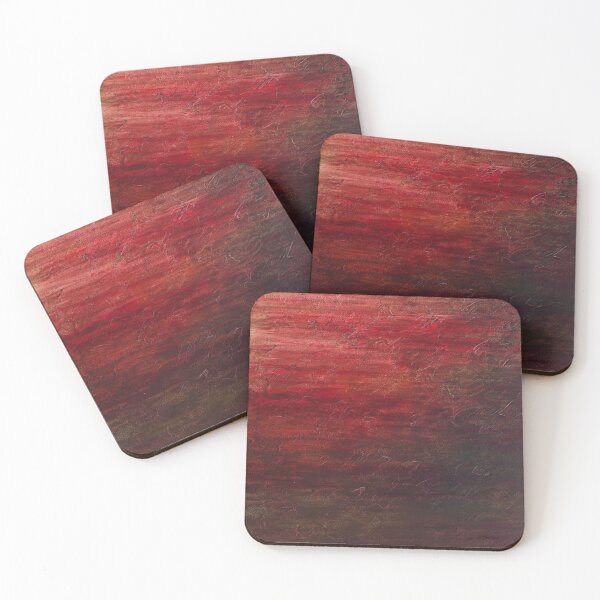 Item preview, Crimson Depths – Textured Abstract Painting designed and sold by Ingorgia.