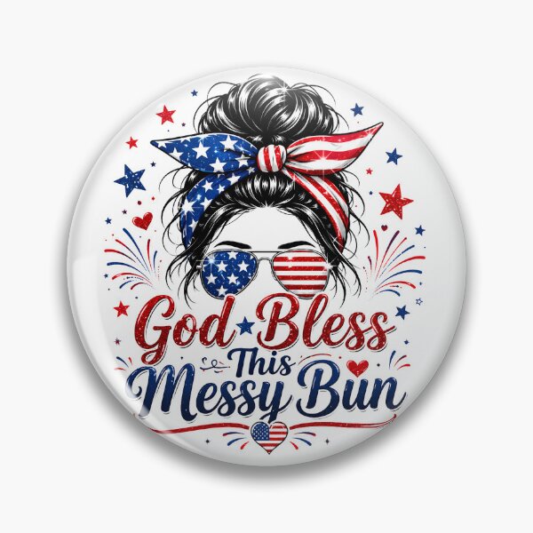 Item preview, God Bless This Messy Bun designed and sold by KDR-Designs.