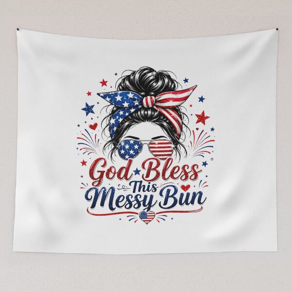 Item preview, God Bless This Messy Bun designed and sold by KDR-Designs.